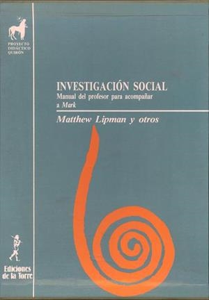 INVESTIGACIÓN SOCIAL | 9788486587840 | LIPMAN, MATTHEW
