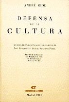 DEFENSA DE LA CULTURA | 9788485866168 | GIDE, ANDRÉ