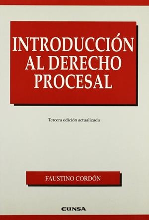 INTRODUCCIÓN AL DERECHO PROCESAL | 9788431315979 | CORDÓN MORENO, FAUSTINO