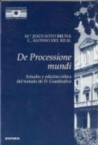 DE PROCESSIONE MUNDI | 9788431317157 | SOTO-BRUNA, MARÍA JESÚS / ALONSO DEL REAL MONTES, CONCEPCIÓN
