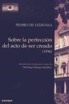 SOBRE LA PERFECCIÓN DEL ACTO DE SER CREADO (1596) | 9788431318567 | LEDESMA, PEDRO