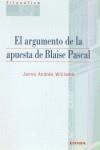 ARGUMENTO DE LA APUESTA DE BLAISE PASCAL, EL | 9788431320041 | JAIME ANDRÉS, WILLIAMS