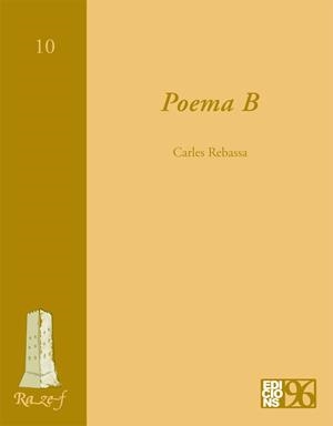 POEMA B | 9788495510693 | REBASSA, CARLES