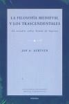 FILOSOFÍA MEDIEVAL Y LOS TRASCENDENTALES, LA | 9788431321406 | AERTSEN, JAN
