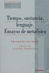 TIEMPO, SUSTANCIA, LENGUAJE | 9788431321482 | INCIARTE ARMIÑÁN, FERNANDO