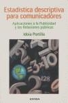 ESTADÍSTICA DESCRIPTIVA PARA COMUNICADORES | 9788431322182 | PORTILLA MANJÓN, IDOIA