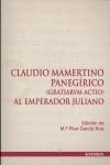 CLAUDIO MAMERTINO PANEGÍRICO (GRATIARVN ACTIO) AL EMPERADOR JULIANO | 9788431323967