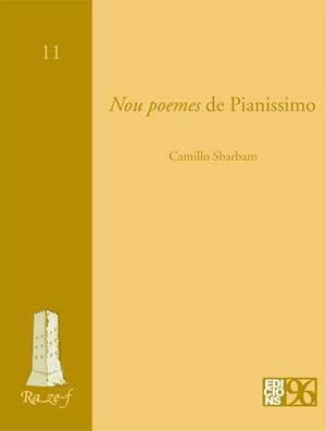 NOU POEMES DE PIANISSIMO | 9788495510969 | SBARBARO, CAMILLO