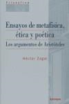 ENSAYOS DE METAFÍSICA, ÉTICA Y POÉTICA | 9788431325107 | ZAGAL, HÉCTOR