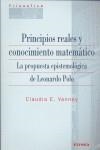 PRINCIPIOS REALES Y CONOCIMIENTO MATEMÁTICO | 9788431325220 | VANNEY, CLAUDIA E.
