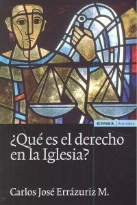 ¿QUÉ ES EL DERECHO EN LA IGLESIA? | 9788431328207 | ERRÁZURIZ MACKENNA, CARLOS JOSÉ