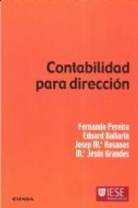 CONTABILIDAD PARA DIRECCIÓN | 9788431327644 | GRANDES GARCI, MARÍA JESÚS