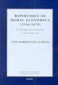 REPERTORIO DE MORAL ECONÓMICA, 1536-1670 | 9788431327804 | BARRIENTOS GARCÍA, JOSÉ