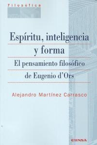 ESPÍRITU, INTELIGENCIA Y FORMA | 9788431328153 | MARTÍNEZ CARRASCO, ALEJANDRO