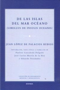 DE LAS ISLAS DEL MAR OCÉANO | 9788431329334 | PALACIOS RUBIOS, JUAN LÓPEZ DE