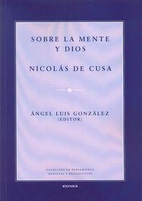 SOBRE LA MENTE Y DIOS | 9788431329563 | NICOLÁS DE CUSA