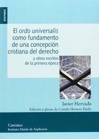ORDO UNIVERSALIS COMO FUNDAMENTO DE UNA CONCEPCIÓN CRISTIANA, EL | 9788431329655 | HERVADA XIBERTA, JAVIER