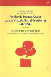 ARCHIVO DE FUENTES ORALES PARA LA HISTORIA SOCIAL DE ASTURIAS (AFOHSA) | 9788497046329 | DÍAZ MARTÍNEZ, IRENE / GARCÍA MUÑOZ, PALOMA