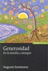 GENEROSIDAD. EN LA FAMILIA Y SIEMPRE | 9788431330002 | SARMIENTO FRANCO, AUGUSTO