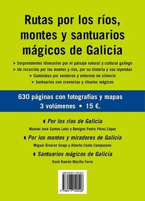 RUTAS POR LOS RÍOS, MONTES Y SANTUARIOS MÁGICOS DE GALICIA | 9788417140526 | SANTOS LEDO, MANUEL JOSÉ / PÉREZ LÓPEZ, BENIGNO PEDRO / SOAJE, MIGUEL ÁNGEL / CANLE CAMPUZANO, ALBER
