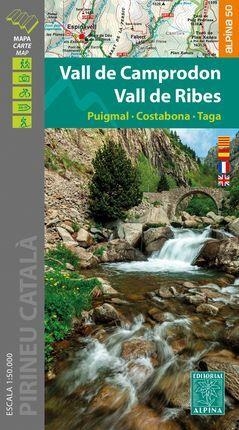VALL DE CAMPRODON - VALL DE RIBES : MAPA-GUIA [2021] | 9788480908658