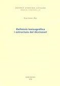 DEFINICIÓ LEXICOGRÀFICA I ESTRUCTURA DICCIONARI | 9788472838581 | SOLER I BOU, JOAN