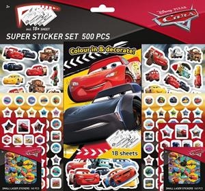 SUPER SET DE 500 PEGATINAS DE CARS (2 ED.) | 5949043750341