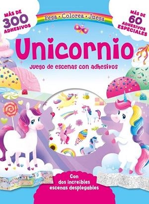 JUEGO DE ESCENAS CON ADHESIVOS : UNICORNIO | 9788491679301