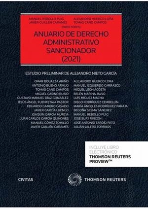 ANUARIO DE DERECHO ADMINISTRATIVO SANCIONADOR 2021 (PAPEL + E-BOOK) | 9788413461274 | CANO CAMPOS, TOMAS / GUILLÉN CARAMÉS, JAVIER