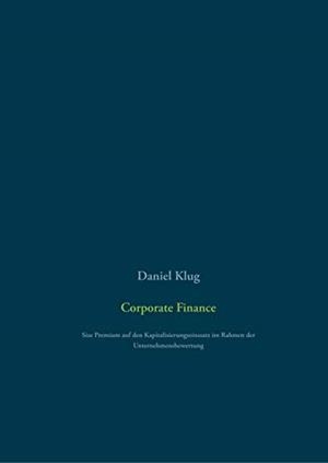 CORPORATE FINANCE | 9783751915663 | KLUG, DANIEL