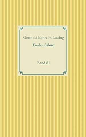 EMILIA GALOTTI | 9783751936927 | LESSING, GOTTHOLD EPHRAIM