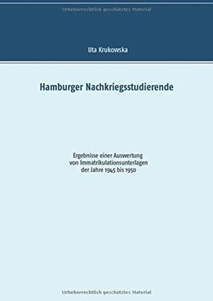 HAMBURGER NACHKRIEGSSTUDIERENDE | 9783749486717 | KRUKOWSKA, UTA