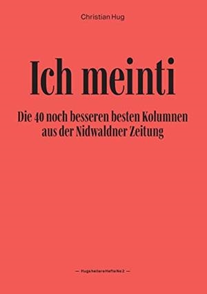 ICH MEINTI II | 9783746018898 | HUG, CHRISTIAN