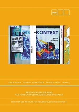 REKONTEXTUALISIERUNG ALS FORSCHUNGSPARADIGMA DES D | 9783751915311