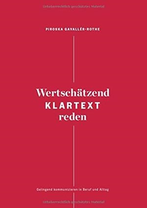 WERTSCHATZEND KLARTEXT REDEN | 9783750408371 | GAVALLER-ROTHE, PIROSKA