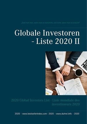 GLOBALE INVESTOREN - LISTE 2020 II | 9783752849837 | DUTHEL, HEINZ
