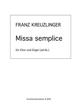 MISSA SEMPLICE | 9783750469549 | KREUZLINGER, FRANZ