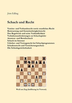 SCHACH UND RECHT | 9783749464777 | EDLING, JORN