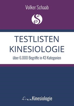TESTLISTEN KINESIOLOGIE | 9783751903295 | SCHAAB, VOLKER