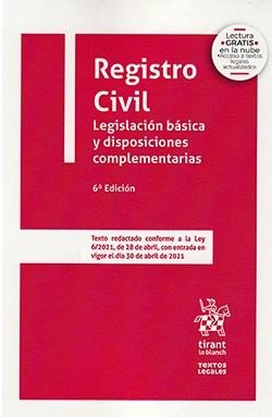 REGISTRO CIVIL (6 ED.) | 9788413972732 | FLORS MATÍES, JOSÉ
