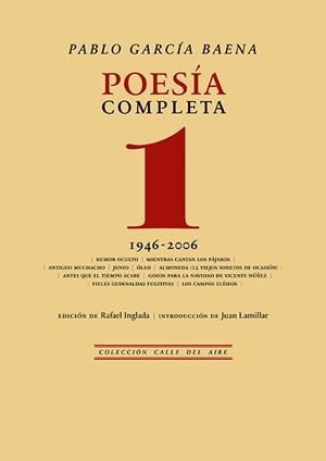 POESÍA COMPLETA, 1 (PABLO GARCIA) | 9788418387869 | GARCIA, PABLO