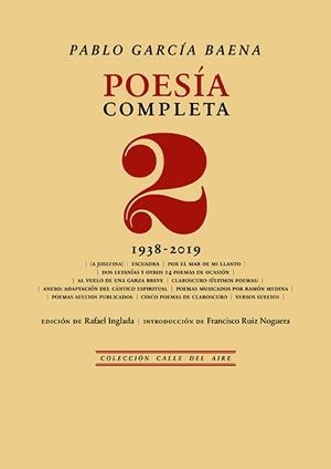 POESÍA COMPLETA, 2 (PABLO GARCIA) | 9788418387876 | GARCIA, PABLO