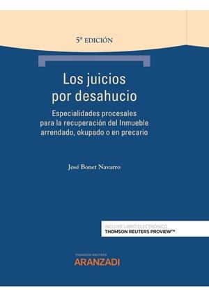 JUICIOS POR DESAHUCIO, LOS | 9788413904450 | BONET NAVARRO, JOSE