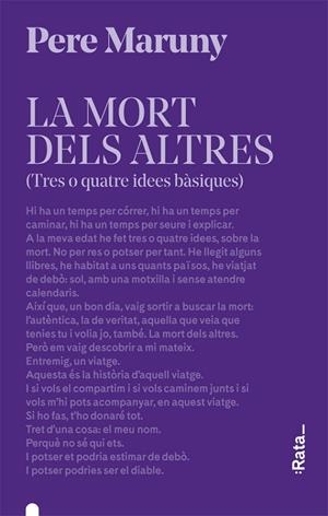 MORT DELS ALTRES, LA | 9788416738618 | MARUNY, PERE