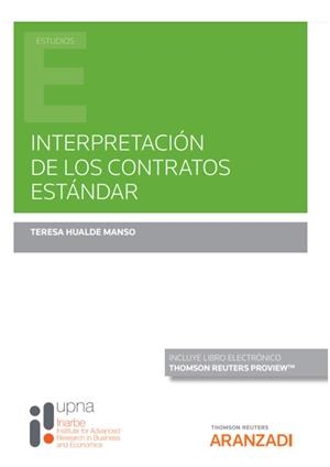 INTERPRETACION DE LOS CONTRATOS ESTANDAR | 9788413900506 | HUALDE MANSO, TERESA
