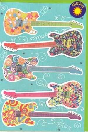 POSTAL GUITARRES FELICITATS | 8422829700756
