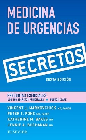 SECRETOS MEDICINA DE URGENCIAS (6ª ED) | 9788491132233 | MARKOVCHICK, VINCENT J. / PONS, PETER T.