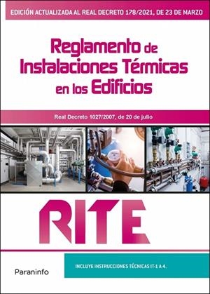 REGLAMENTO INSTALACIONES TERMICAS EDIFICIOS RITE (8 EDICION) | 9788413661742