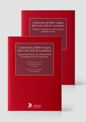 PACK COMENTARI AL LLIBRE II DEL CODI CIVIL DE CATALUNYA | 9788418780035 | ATELIER
