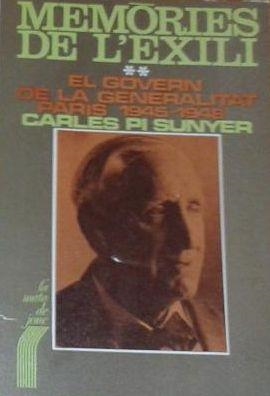MEMÒRIES DE L'EXILI II | 9788472561656 | PI SUNYER, CARLES